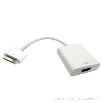 HDMI® Cable Adapter for iPad, iPad 2, iPhone 4 and iTouch, Connect iPad To HDTV